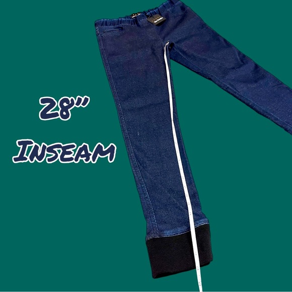 NWT The Kooples SPORT deep blue Jean joggers 🏃🏽‍♀️👖Size Small (1) 👖🏃🏻‍♀️ - Picture 6 of 11